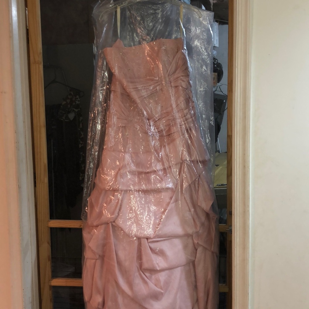 pink ball gown/ evening dress